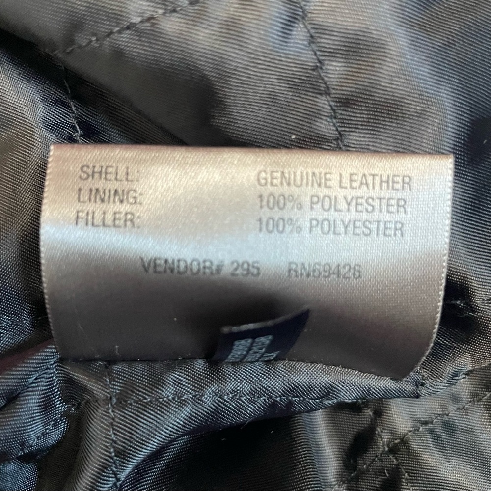 M. Julian Genuine Leather Black Mens Zip Up Jacket Size 2XL - Picture 11 of 16